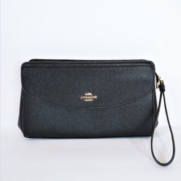 Coach Handbags - NWT COACH Black Flap Clutch